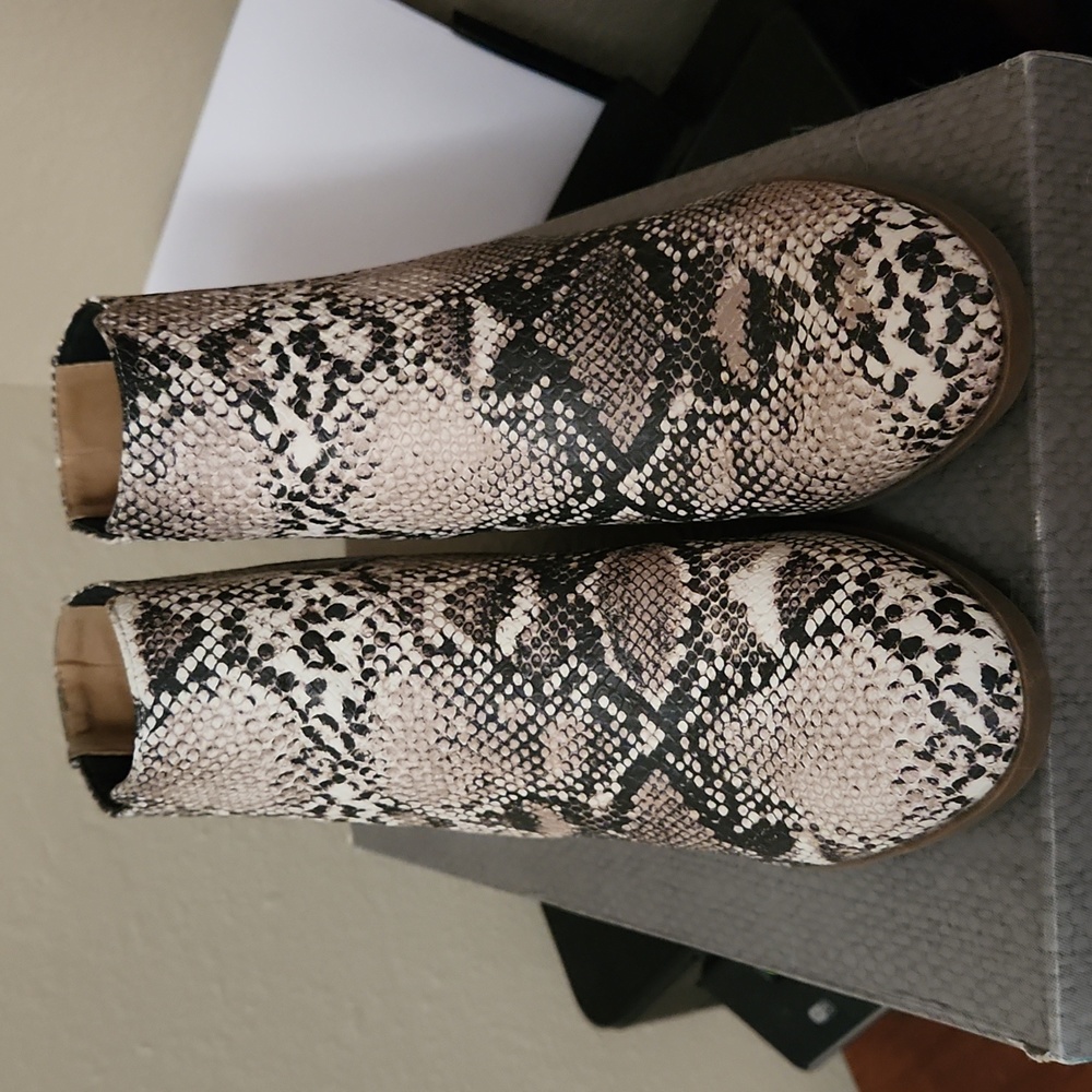 Maurices Snakeskin Booties